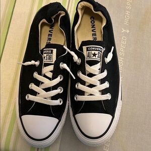 Converse Black and White Low-Top Sneakers
